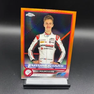 2022 Tops Chrome Formula 1 F1 #86 Theo Pourchaire Red Orange SP Future Stars - Picture 1 of 2