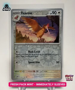 Fearow 022/165 Pokémon Holo Inverso JCC: 151 Tarjeta Pokémon COMO NUEVO ENVIADO HOY - Imagen 1 de 2