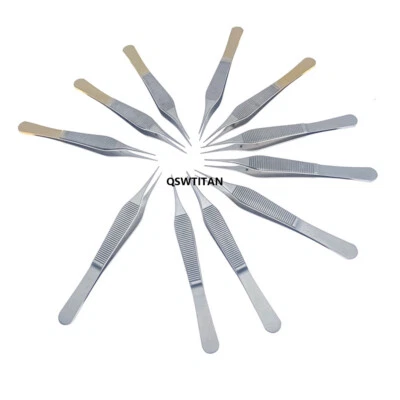 Pinzas de tejido oftálmico Pinzas oftálmicas 1*2 dientes Instrumentos quirúrgicos Foto 1 de 4