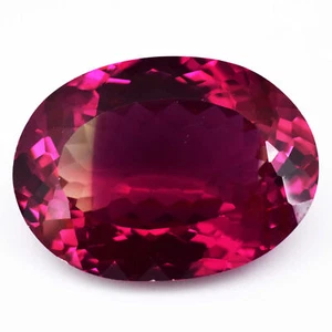 Natural Bi-Color Pitambari Sapphire 24.65 Ct Oval 20X15 MM Flawless Gemstone - Picture 1 of 5