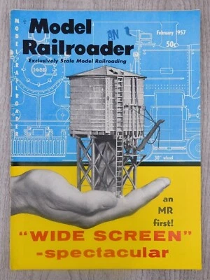 Model Railroader FEB 1957 Vol. 24 No.2 Trains Hobbies Mancave Vintage Magazine - Image 1 of 4