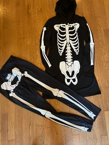 Women's Skeleton Print Tunic and Tights (2 Items) Size XS/S FREE SHIP - Picture 1 of 3