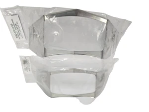 1955 Ford F100 PickUp Parking Lamp Rim - Pair - Stainless Steel - Picture 1 of 4