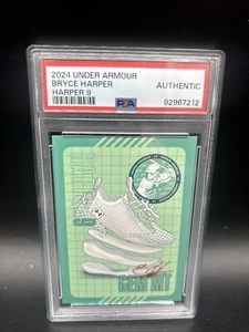 2024 Under Armour Harper 9 Bryce Harper Gem MT Authentic PSA - Picture 1 of 4