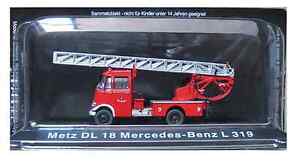 Metz DL 18 Mercedes-Benz L 319 - Firefighters of Fire Truck De Agostini - 1:72
