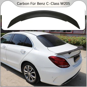 Se adapta a Mercedes W205 C300 C400 C63 alerón trasero de carbono labio del alerón del maletero - Imagen 1 de 15