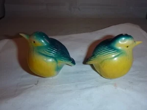 Kunststoff Blau Vögel Salz & Pfefferstreuer mit Stopfen - Bild 1 von 6