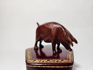 Vintage Folk Art Hand Carved Wood Miniature Pig Hog Figurine Carving (Nativity) - Picture 1 of 18