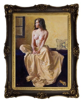 Erotik Akt Nude art leinwandbild  mit Rhamen Female Woman Erotic 321 - Bild 1 von 3