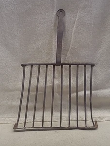Antique 18th C Hand Forged Wrought Iron Trivet Fireplace Cooking Hearth Tool - Picture 1 of 11