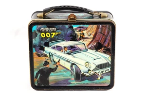 1966 James Bond 007 Special Agent Aladdin Metal Lunch Box No Thermos - Picture 1 of 14