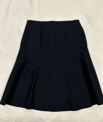 COS Wool Cashmere Blend Navy Flared Midi Skirt Size 42 - Image 1 of 4
