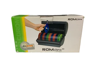 ROMdex 80 CD DVD Games Storage Organizer Carrying Case Holder w Handle Black - Picture 1 of 9