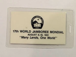 Etiqueta de equipaje World Jamboree 1991 como nueva CC1 - Imagen 1 de 2
