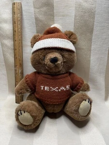 Dakin Teddy Bear Texas Brown Sweater  1981 Plush Stuffed Animal Toy - Picture 1 of 4
