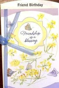 FRIEND Birthday Card Beautiful Nature's Sketchbook Birthday Cards 4 choices NS44 - Picture 1 of 11