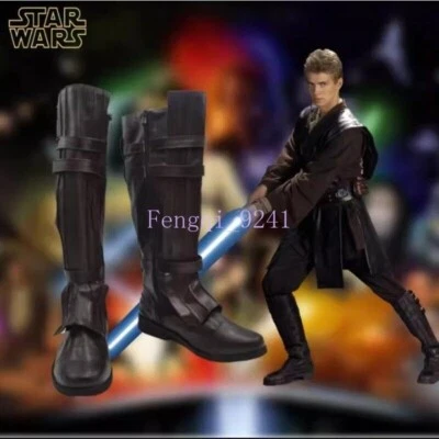 Star Wars Darth Vader Anakin Skywalker PU Botas Largas Juegos con disfraces Zapatos Accesorios Foto 1 de 4