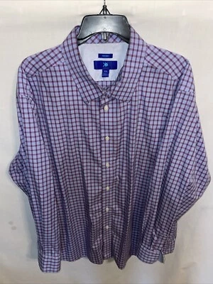 Camisa de vestir Egara para hombre talla 2XL azul cuadrada negocios formal ciudad boda Foto 1 de 4