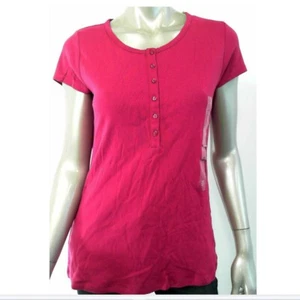 Camiseta para dormir Charter Club para mujer S rosa algodón liso manga corta - Imagen 1 de 2