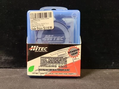 Hitec HS-5955TG Titanium Metal Gear RC Remote Control Servo HS5955TG 5955 HS5955 - Image 1 of 4