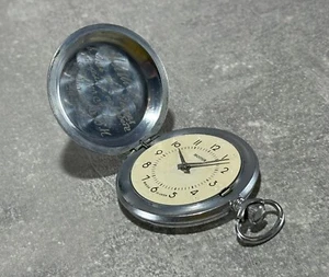 Vintage pocket watch for blind Molniya mechanical Soviet USSR quality durable - Picture 1 of 8