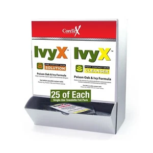 CoreTex Ivy X Pre & Post Combo Wallmount Box - 50 Towelettes - 25 Ivy X Pre &... - Picture 1 of 7