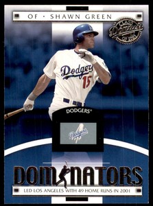 2001 Donruss Class of 2001 Dominators #DM-16 Shawn Green Los Angeles Dodgers
