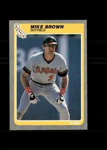1985 Fleer - Mike Brown #296 (RC) - Picture 1 of 2
