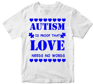 Autism is proof That Love T-shirt Bold Awareness Raise Together Birthday Gifts - Picture 1 of 14