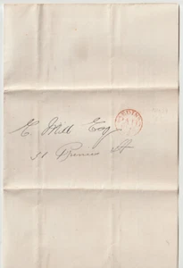 1872 RED EDINBURGH PAID (M1029 RARITY E) St MARY LOCH WATER CIRC OPPOSED E MILL - Picture 1 of 3