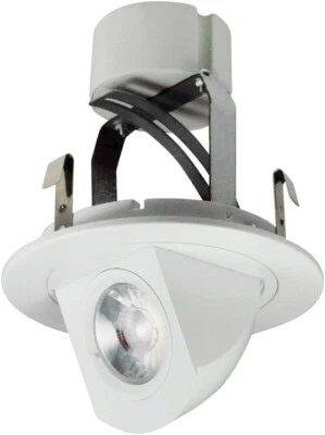 Recessed LED 4" white nora lighting cobalt adjustable 3000k remote emergency - Image 1 of 4