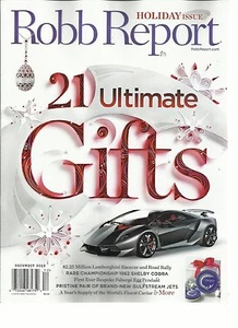 Magazine - Robb Report December 2012 - Rare Championship 1962 Shelby Cobra - Imagen 1 de 1