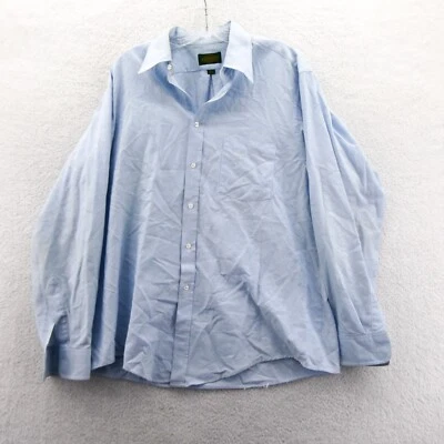 Camisa de vestir Surrey grande para hombre 16,5 34 azul cuello abotonado manga larga top Foto 1 de 4