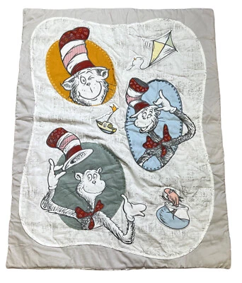 Trend Lab Dr. Seuss Classic Cat in the Hat Blanket 45 x 34” Bedding Wall Hanging - Image 1 of 4