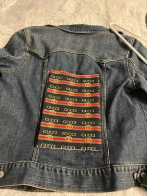 Gucci Fabric Panel to Sew or Iron On Your Own Jacket - Image 1 of 4