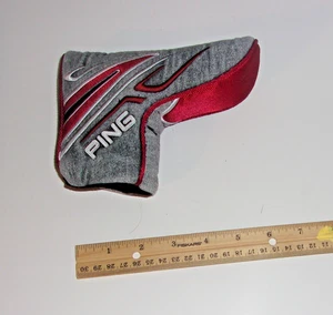 Ping Scottsdale Putter Header Cover Golf Gray Red - Picture 1 of 1