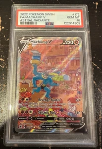 Pokemon TCG Machamp V Alternate Full Art 172 SWSH Astral Radiance PSA 10 Gem MIn - Picture 1 of 2