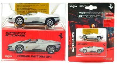 MODELLINO AUTO STATICO MAISTO FERRARI DAYTONA SP3 BIANCO MODELLISMO SCALA 1:64 - Immagine 1 di 4