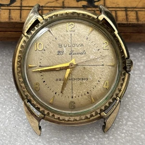 Broken Vintage Bulova 23 W Jewels Automatic Men's Watch 10BPAC Movement - Parts - Picture 1 of 6