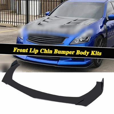 For MINI For COOPER Front Bumper Lip Chin Spoiler Body Kit Splitter Glossy Black Foto 1 de 4