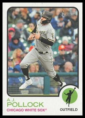 2022 Topps Heritage #611 A.J. Pollock Chicago White Sox Baseball Card - Image 1 of 2