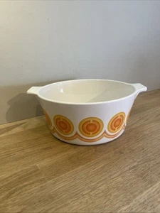 Cocotte Motifs Orange Vintage Pyroflam Electro Gas 1,6 L Made On Holland - Picture 1 of 5