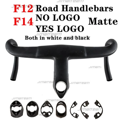 Carbon Road Handlebars For F-12 Aero Road Bike Integrated Handlebar 380-440mm - Image 1 of 4