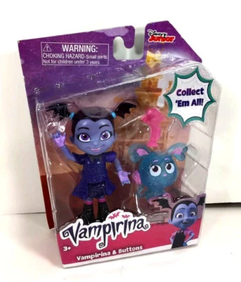 全新 迪士尼 Ready to Rock VAMPIRINA & BUTTONS Ghoul Glow 公仔 麦克风包 — 第 1/3 张图片