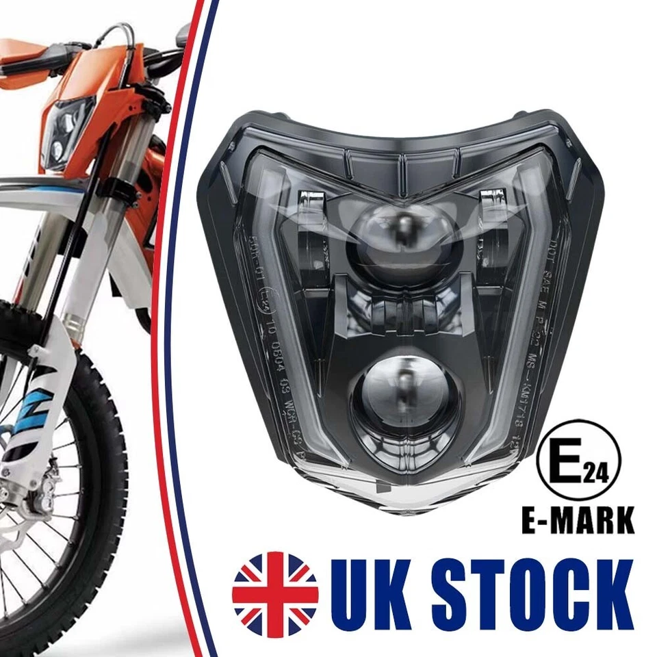 LED Headlight for KTM EXC 150 200 250 300 350 450 500 /690 /Freeride 250 F E-XC - Image 1 of 4