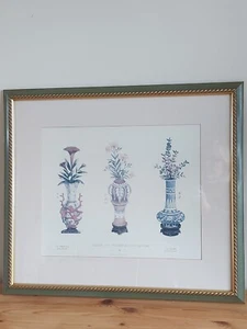 Large Framed Print Vases Of China & Japan Consort Pictures Connoiseur Collection - Picture 1 of 11