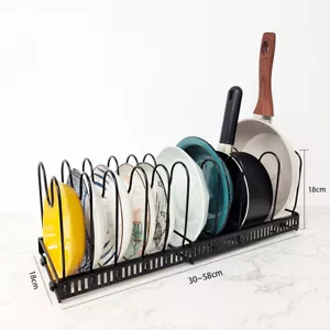 Kitchen Pot Pan Storage Rack Organizer 10 Tier Cookware Shelves Holder Stand AU - Picture 1 of 10