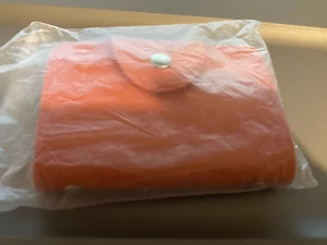 ORANGE Unisex Leder Kreditkarte Visitenkarten Halter Akkordeon Stil Geldbörse - Bild 1 von 3