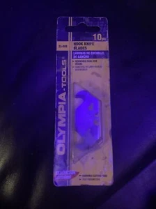New Sealed Packs Olympia Tools 33-008 Hook Knife Utility Blade 10 Count - Picture 1 of 6