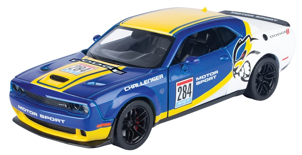 Motor Max 1/24 Scala 73792 - 2018 Dodge Challenger SRT HELLCAT WIDEBODY #284 - Immagine 1 di 1